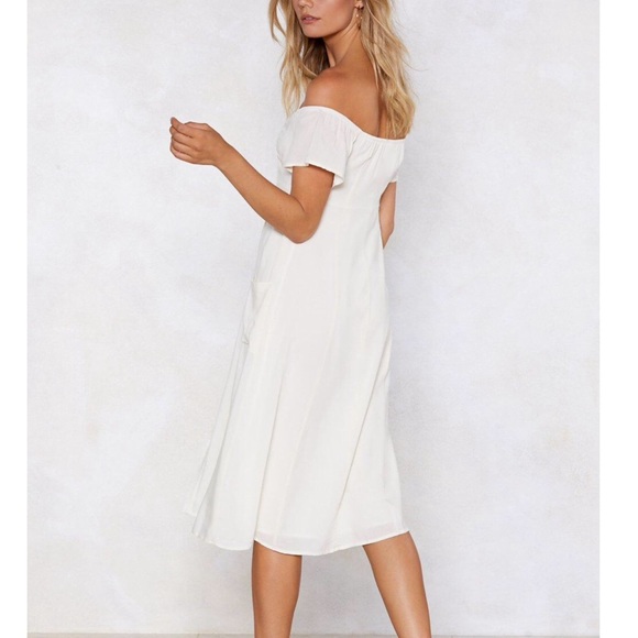 ❗️MOVING SALE❗️Nasty Gal Off-the-shoulder Dress - Picture 5 of 5